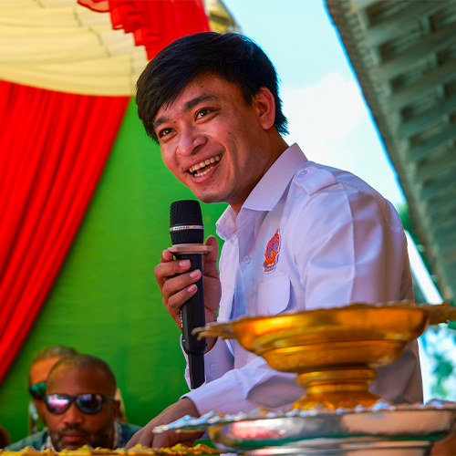 Cérémonie d'inauguration au Cambodge